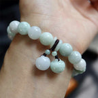 Fortune Jewel Natural Jade Pi Xiu Buddha Gourd Apple Success Bracelet
