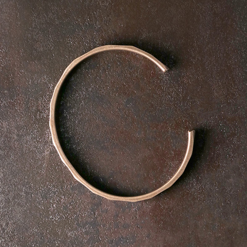 Fortune Jewel Vintage Rustic Design Copper Wealth Adjustable Cuff Bracelet