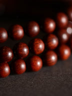 Fashion Lobular Red Sandalwood Bracelet Handmade Three-String Bracelet