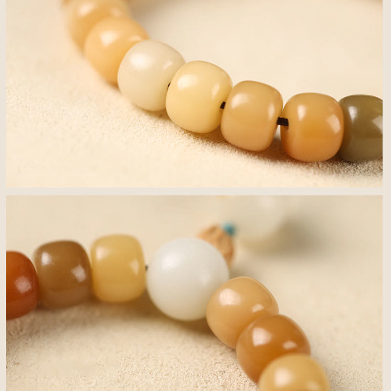 Fortune Jewel Natural Bodhi Seed The Lord of the Corpse Forest Om Mani Padme Hum Wisdom Bracelet