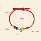 Fortune Jewel 925 Sterling Silver Double Peace Buckle Lotus Auspicious Bracelet