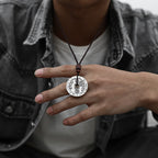 Fortune Jewel Bagua Yin Yang Copper Coin Star Balance Energy Necklace Pendant Fortune Jewel
