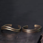 Fortune Jewel Rustic Copper Luck Viking Cuff Bracelet