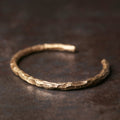 Fortune Jewel Tibetan Bump Texture Copper Luck Cuff Bracelet Bangle