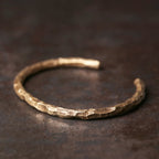 Fortune Jewel Tibetan Bump Texture Copper Luck Cuff Bracelet Bangle