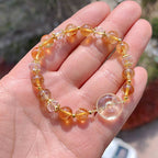 Fortune Jewel Peace Buckle Citrine Crystal Prosperity Bracelet