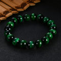 Fortune Jewel Natural Green Tiger Eye Strength Bracelet