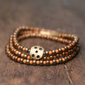 Fortune Jewel Retro Olive Pit Copper Wealth Bracelet