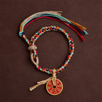 Fortune Jewel Handmade Bagua Harmony Multicolored Rope Bracelet