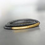 Fortune Jewel Ebony Wood Brass Copper Balance Multilayered Bracelet