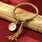 Fortune Jewel Handmade Tibetan Five God Of Wealth Dragon Scale Rope Luck Braid Bracelet
