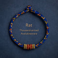 Fortune Jewel Tibet Handmade Chinese Zodiac Natal Buddha Luck Strength Braided String Bracelet