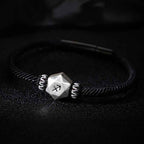Fortune Jewel 999 Sterling Silver 12 Constellations of the Zodiac Protection Handmade String Bracelet