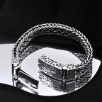Fortune Jewel Retro Vine Totem Pattern Braided Healing Chain Bracelet