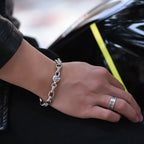 Fortune Jewel 925 Sterling Silver Six True Words Wisdom Calm Bracelet