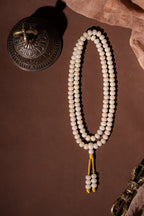 Buddha3bodhi 7.5mm*10mm White Jade Bodhi 108 Bead Mala Necklace
