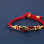 Buddha Stones Handmade Knotting Faith Strength Braid String Bracelet