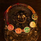 Fortune Jewel Tibetan Five God Of Wealth Colorful Rope Braided Luck Bracelet