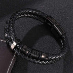 Fortune Jewel Layered Leather Weave Fortune Bracelet