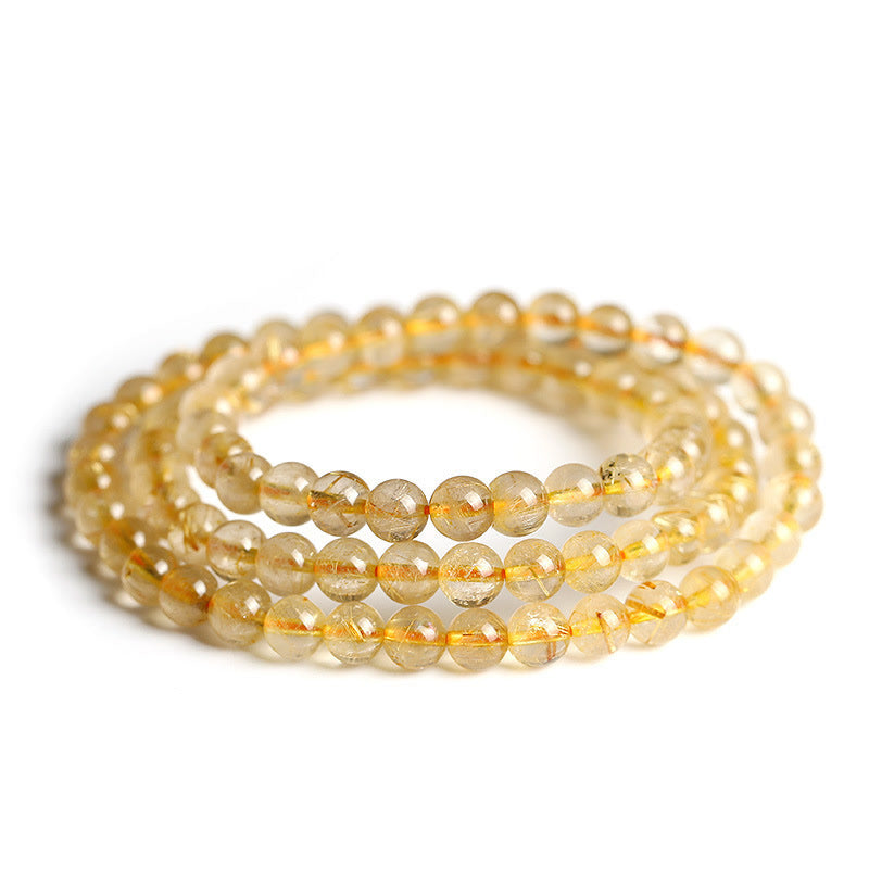 Fortune Jewel Natural Citrine Prosperity Protection Bracelet