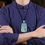 Fortune Jewel Year Of The Dragon Chinese Zodiac Dragon Travels The World Jade Strength Necklace Pendant