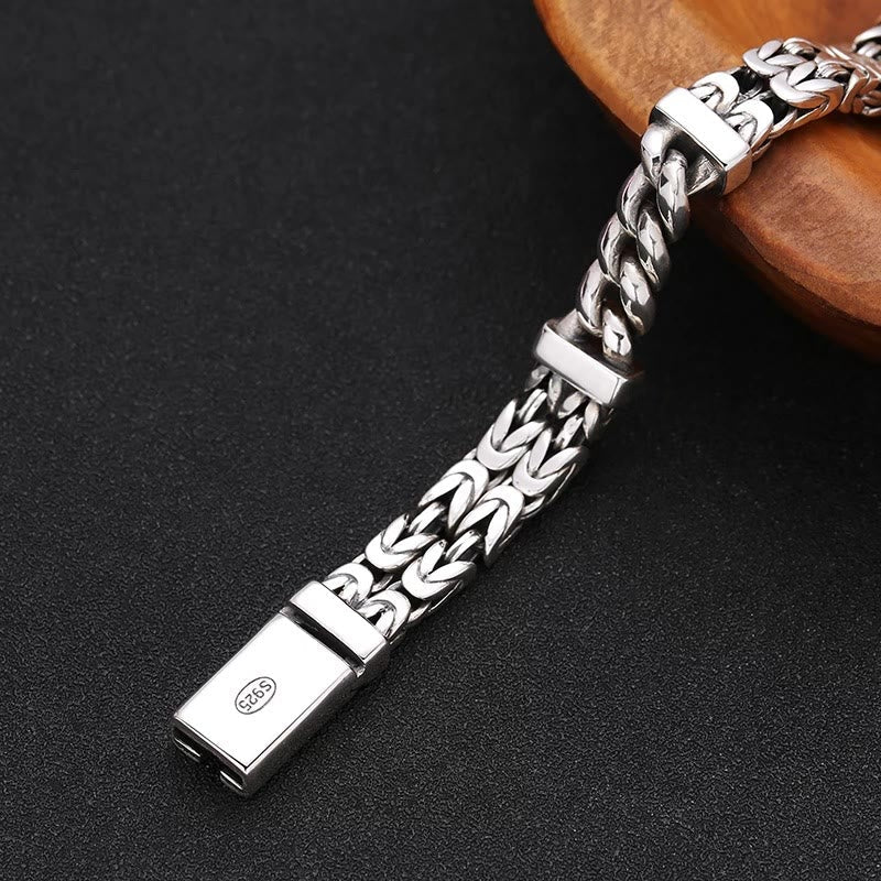 Fortune Jewel Retro Chain Pattern Luck Healing Bracelet