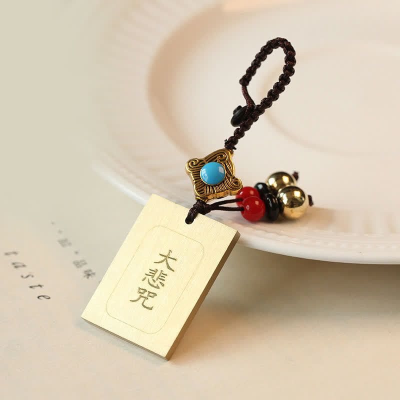 Fortune Jewel Feng Shui Yin Yang Bagua Wenchang Pen Pagoda Prayer Wheel Keychain Fortune Jewel