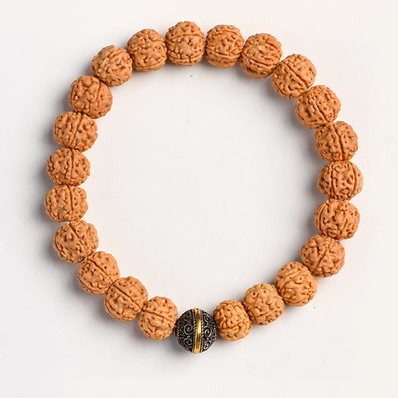 Fortune Jewel Tibet Rudraksha Bodhi Seed Wealth Auspiciousness Bracelet