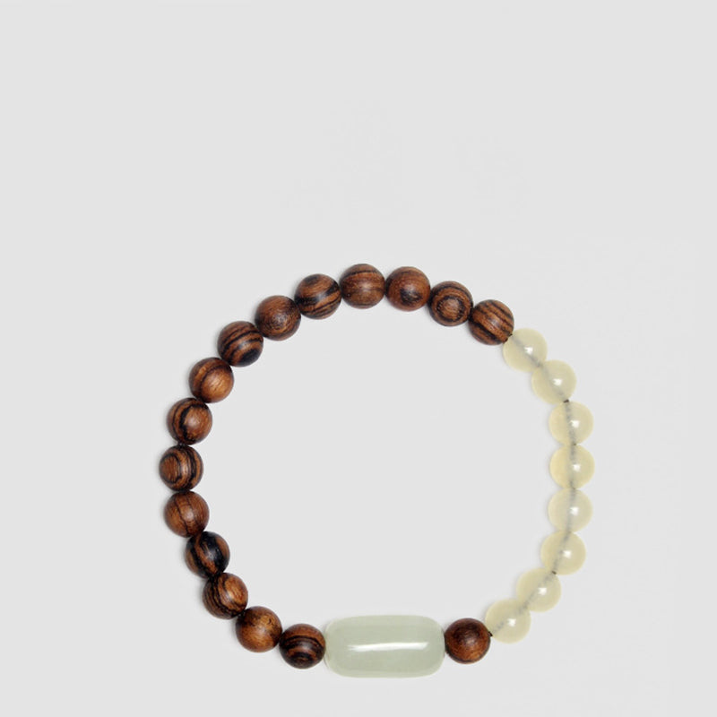 Fortune Jewel  Jade Sandalwood Luck Abundance Bracelet