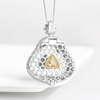 Fortune Jewel Laughing Buddha Natural Jade Luck Abundance Titanium Steel Chain Necklace Pendant Fortune Jewel