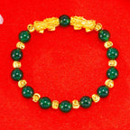 Fortune Jewel Electroplating Golden Double Pixiu Wealth Bracelet