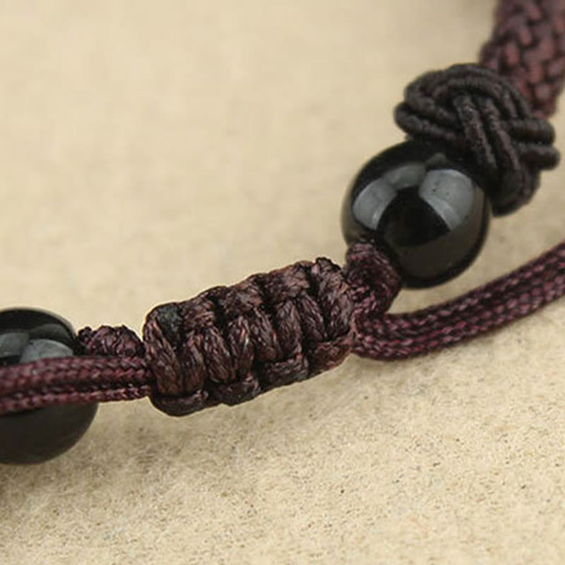 Fortune Jewel Tibetan Nine-Eye Dzi Bead Three-eyed Dzi Bead Protection String Necklaces Pendant