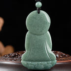 Fortune Jewel Amitabha Buddha Jade Amulet Compassion String Necklace Fortune Jewel