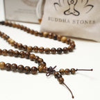 Fortune Jewel 108 Mala Beads Bracelet Prayer Meditation Sandalwood Elastic