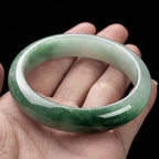 Fortune Jewel Natural Jade Fortune Blessing Bangle Bracelet