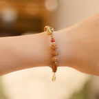 Fortune Jewel Tibetan Bodhi Seed Black Onyx Smoky Quartz Om Mani Padme Hum Fu Character Wealth Bracelet