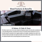 Fortune Jewel Ebony Wood Venus Aurora Bead Lacquer Craft Peace Necklace Pendant Fortune Jewel