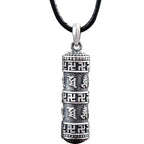 Fortune Jewel Tibetan Om Mani Padme Hum Buddha Swastika Luck Necklace Pendant
