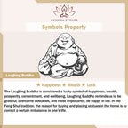 Fortune Jewel Laughing Buddha Hetian Jade Healing Calm Necklace String Pendant Fortune Jewel