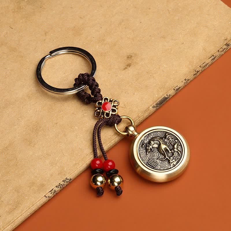 Fortune Jewel 12 Chinese Zodiac Blessing Wealth Fortune Keychain