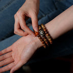 Fortune Jewel Tibetan Bodhi Seed Amber Dzi Bead Agate Zakiram Goddess of Wealth Beads Triple Wrap Bracelet