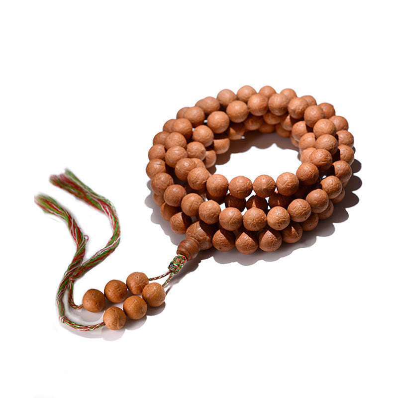 Fortune Jewel 108 Mala Beads Nepal Bodhi Seed Luck Wealth Tassel Bracelet