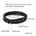 Fortune Jewel Layered Leather Weave Fortune Bracelet