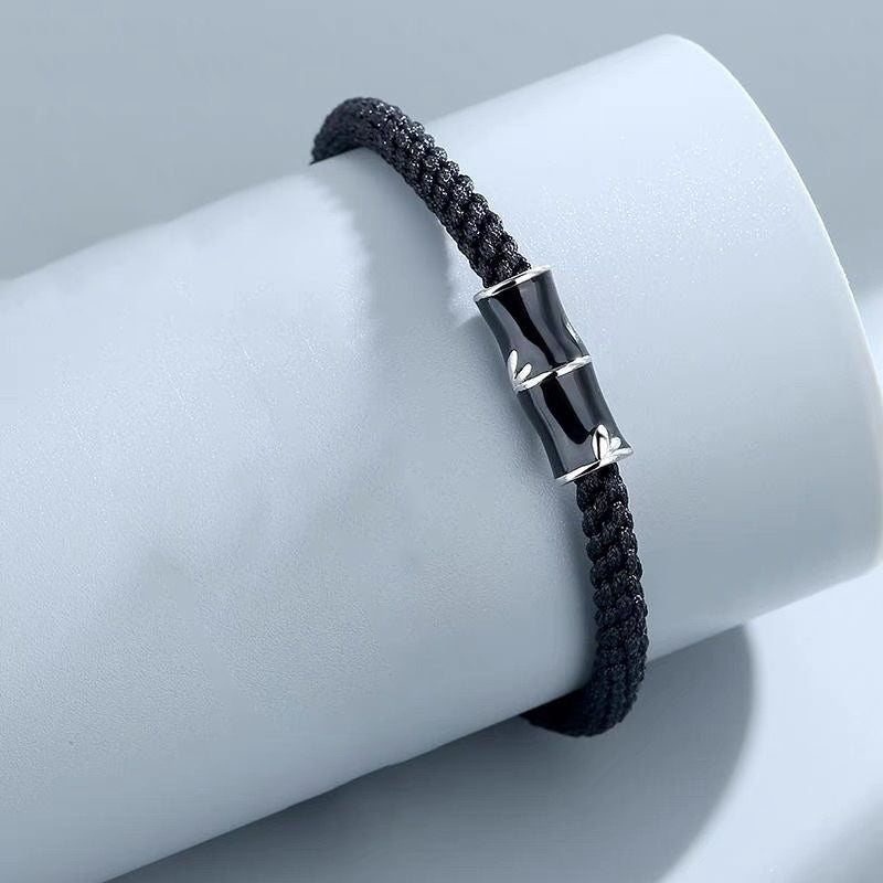 Fortune Jewel Bamboo Pattern Healing Couple Rope Bracelet
