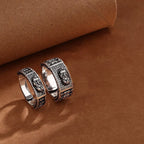 Fortune Jewel Lucky FengShui PiXiu Wealth Prayer Wheels Couple Ring
