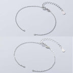 Fortune Jewel 925 Sterling Silver Semi-finished Chain Blessing Bracelet