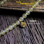 Fortune Jewel 108 Mala Beads Tibet Sheep Horn Amber Luck Bracelet