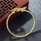Fortune Jewel Double Koi Fish Copper Prosperity Wealth Bracelet