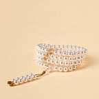 Buddha3bodhi 6mm Crystal Pearl 108 Bead Mala Natural White Crystal  Prayer Beads