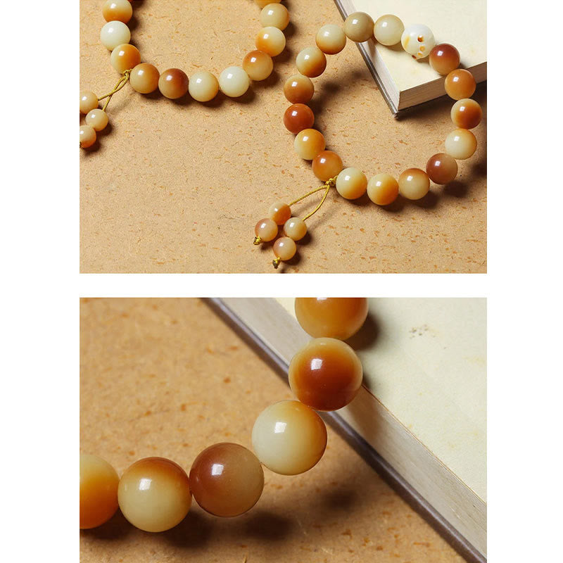 Fortune Jewel Natural Bodhi Seed Lovely Paw Claw Peace Wisdom Bracelet